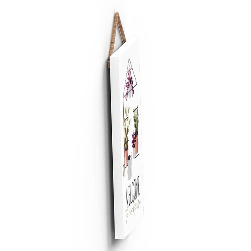 Global Designs Welcome Garden Theme Gift Idea Hanging Plaque