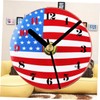 COLLBATH Magnetic Suction Clock American Flag Home Decor Fridge Magnets