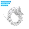 PATIKIL Butterfly Crystal Safety Decorative Pin Brooch Clip Clasp Pin,