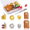 33pcs Hand-Working Sewing Thimble Set, 23 PCS Large Eye Sewing