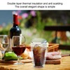 Double Wall Glass Coffee Cup 320ml High Temperature Resistance Clear