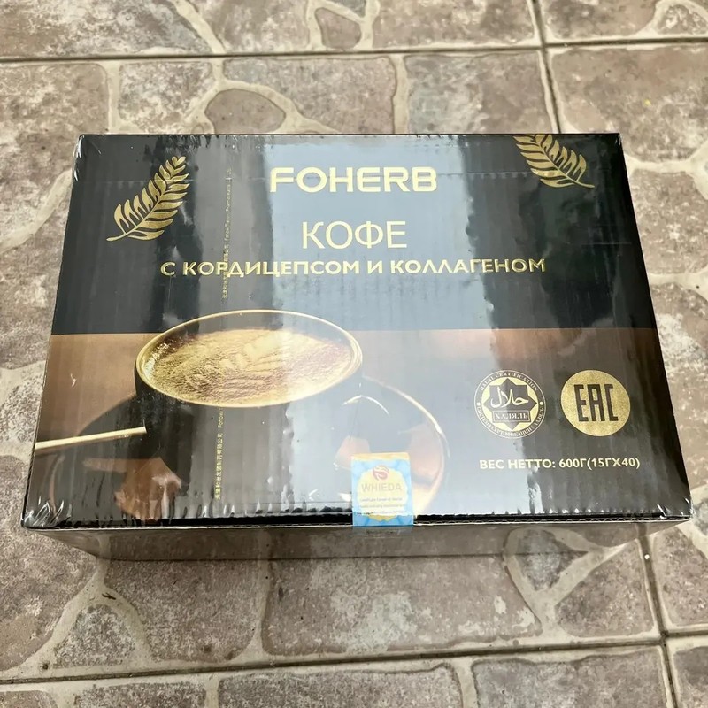 Café Instantáneo Foherb Whieda Cordyceps Peptido Colageno