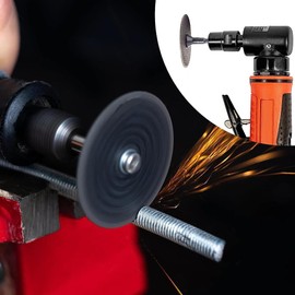 EMVANV 6pcs/Set Cut Off Wheel Set for Die Grinder, Round Hole Cut Off Wheel Metal Cutting Disc with 1/4 Stem Mounting Mandrel, Die Grinder Rotary Tool for Drill Attachment Cutter Discs, Black