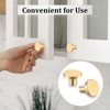 ZOCONE 12PCS Gold Drawer Knobs, 29mm Round Cabinet Knobs with