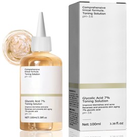 Glycolic Acid 7% Toner, Glycolic Acid 7% Toning Resurfacing Solution, Hydrating Toner, Glycolic Acid Toner, 100 ml Glycolic Acid Peeling Toner, Exfoliation, Impurities, Acne, 100 ml