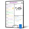 damoguin A3 Weekly Planner Wipe Clean, Magnetic Week Menu Planner,