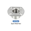 METALLIXITY Spot Weld Nuts (7/16-20) 10Pcs, Carbon Steel Double Tab