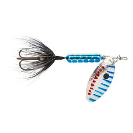 Yakima Bait Wordens Original Rooster Tail Spinner Lure, Metallic Silver Blue Pirate, 1/16-Ounce