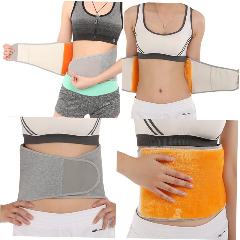 Baluue Bamboo Fiber Warm Back Brace Lumbar Support Belt for