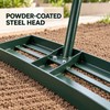 Outsunny 36 Inch Lawn Leveling Rake, Powder Coated Steel Head