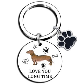 Iweca Dachshund Gifts Weiner Dog Gifts For Women Dachshund Keychain For Girls Couples Boys Friends Memorial Gift For Loss Of Dogs Weiner Dog Key Accessories for Birthday