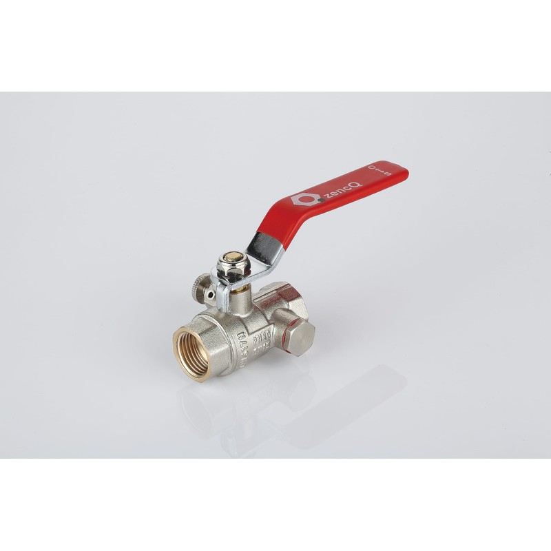 zencQ Ball Valve with Drain 1/2 Inch FF