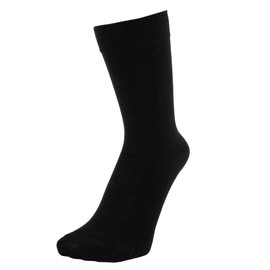 ZAKIRA Finest Combed Cotton Dress Socks in Plain Colours for Men, Women, 4-6 (UK), Black