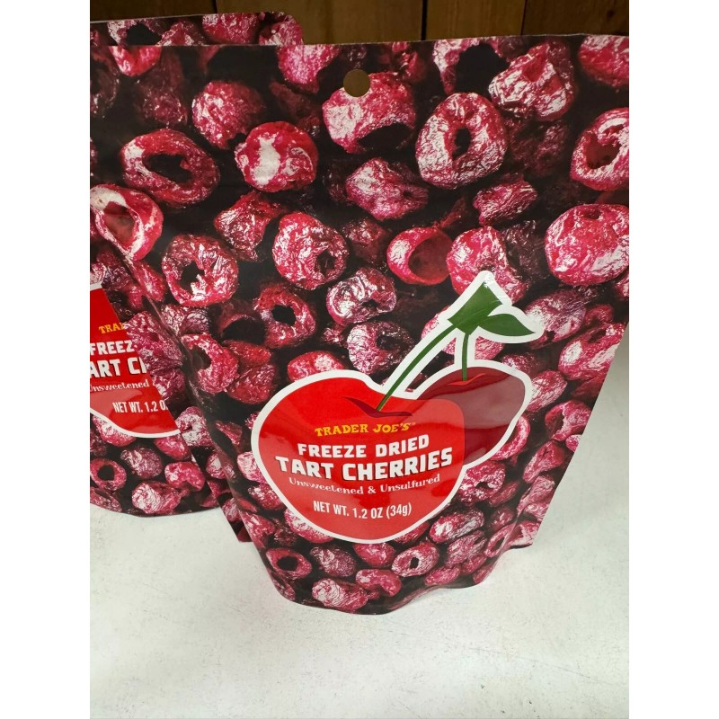 Trader Joe's Organic Freeze Dried Tart Cherries Pitted 1.2 oz