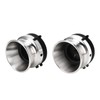 1 Pair Nab Hub Adapter Silver Aluminum Alloy ABS Universal