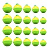 PmLwakiR 20 Pcs Fishing Snap On Floats Bobbers 5 Size