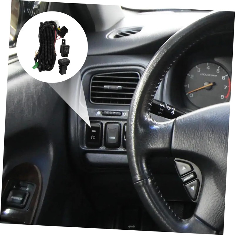 Zerodeko 1 Set Automotive Fog Light Switch Wiring Harness Socket