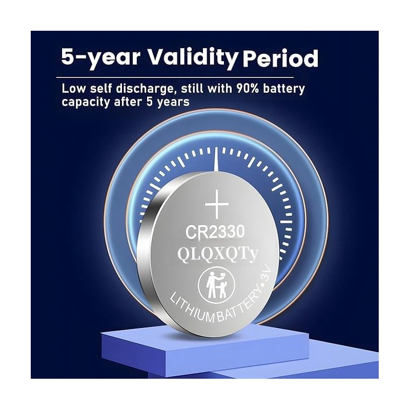 QLQXQTy 10PACK CR2330 Battery Lithium 3V