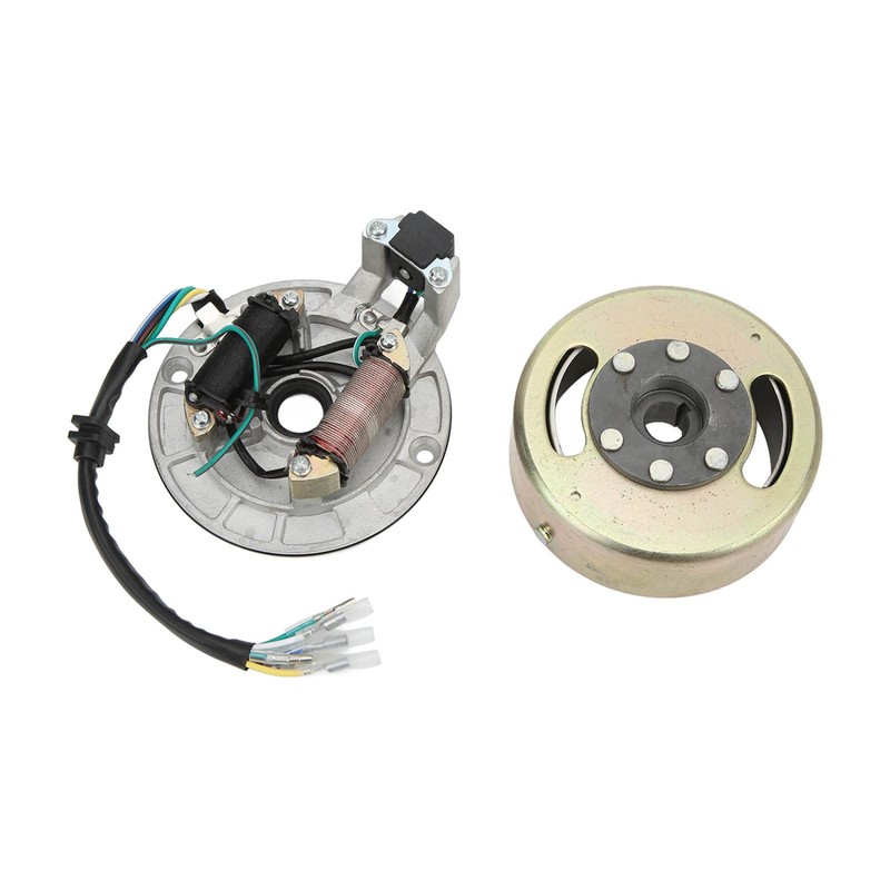 Demeras Magneto Stator Flywheel Rotor Set, Sturdy Aluminum Good Performance