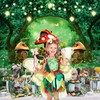 Renaiss 7x5ft Forest Mushroom House Backdrop Enchanted Forest Fairy Tale