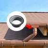 Pastlla 4 Pcs Round Aluminum Rain Gutter Outlet Downspout Adapter,