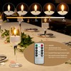 Rechargeable Flameless Tea Lights Candles with Charging Station 12Pcs Battery
