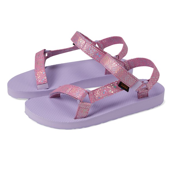 Teva Girls Original Universal Sparklie Sandal, Pastel Lilac, 3 Little