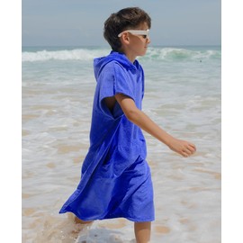 DiaryLook Children's Hooded Bath Poncho, Absorbent Towel Poncho for Boys and Girls, 6-10 Years, Ideal for Beach, Swimming and Surfing