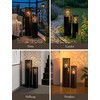 Inweder Tall Floor Candle Holders: 23.8"/31.5" Lanterns Decorative Outdoor