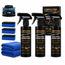3 Pcs Quick Effect Coating Agent, New Quick Effect Coating Agent, 3 in 1 High Protection Quickly Car Coatings Spray, Car Scratch Wax Sprays Waterless Wash