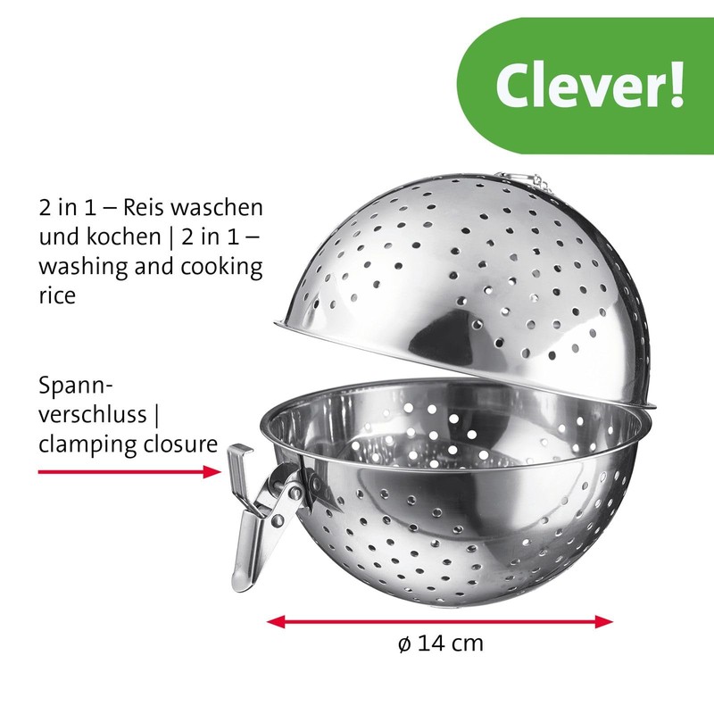 Westmark Rice Ball - Practical Strainer for Cooking Rice, Ideal