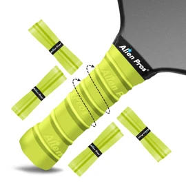ALIEN PROS Pickleball Overgrip (paquete de 4) con crestas para un mejor control de agarre, cinta de agarre de pickleball precortada y tac, cinta de agarre antideslizante para remo de pickleball para