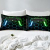 Gaming Duvet Cover Set for Boys, Kids, Game Controller, Luminous,