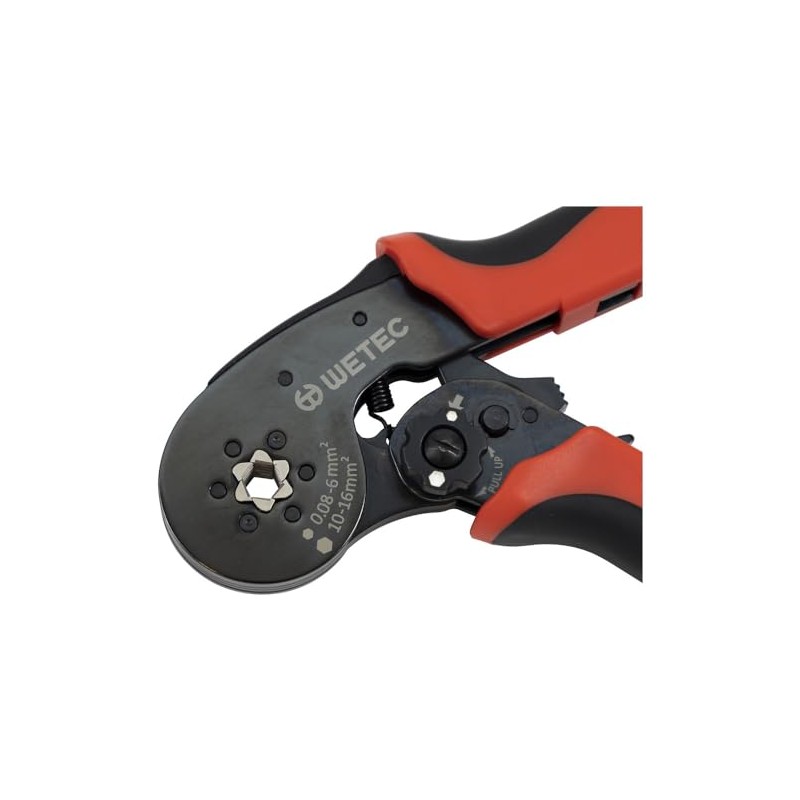 WETEC Crimping Pliers, Hexagonal Press Mould for Wire End Ferrules