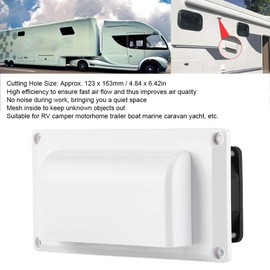 Akozon RV Fan, 12V Side Fan, 25W RV Extractor Fan for Motorhome, Caravan, Motorhome, Trailer, Boat, Marine, Yacht