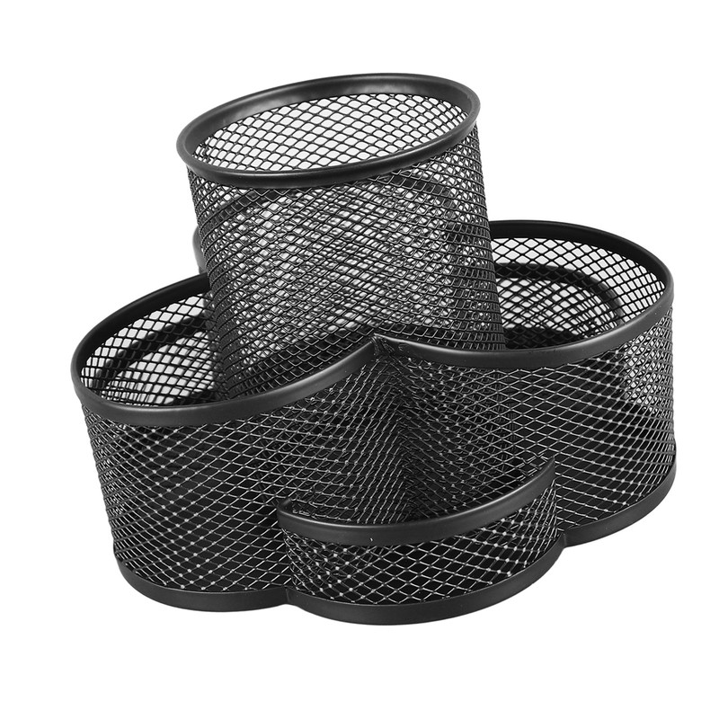 Mesh Desk Organizer 7 Compartments 360 Degree Rotating Multifunctional Pen