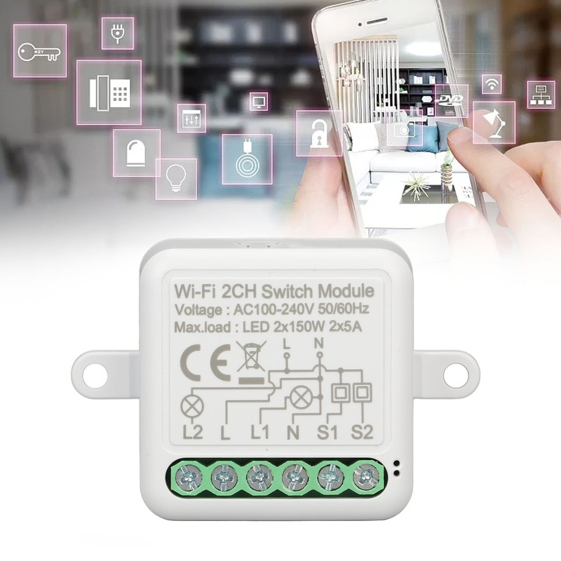 Wifi APP Remote Control Switch Relay Module WiFi 2CH Light