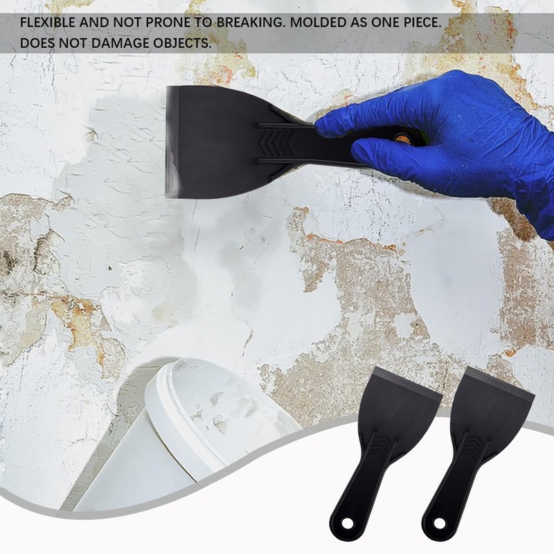 10Pcs Plastic Putty Scraper, Putty Knives for Taping Drywall Spreading