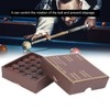 50pcs/box 10mm Cue Tips Kit Snooker Red Leather Cue Stick