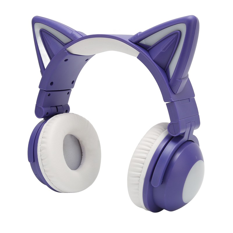 Cat Ear Bluetooth Headset Stereo Cute High Sensitivity Built in