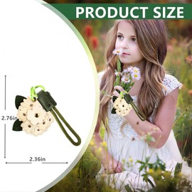 Leather Keychain Holder Case Compatible with AirTag,Cute Protective Cover with Keyring and Lanyard,Anti-Scratch Finder GPS Tracker Case for Wallet Keys,Bag,Pets(Pink Hydrangea)