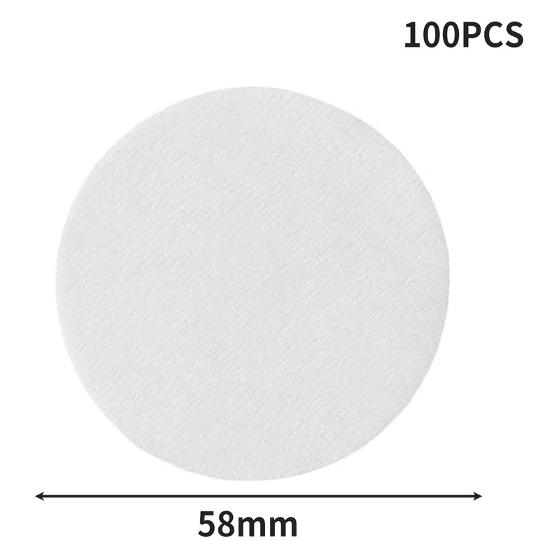 VZU 100pcs Coffee Filters Papers, Espresso Paper Filter 58mm, Unbleached