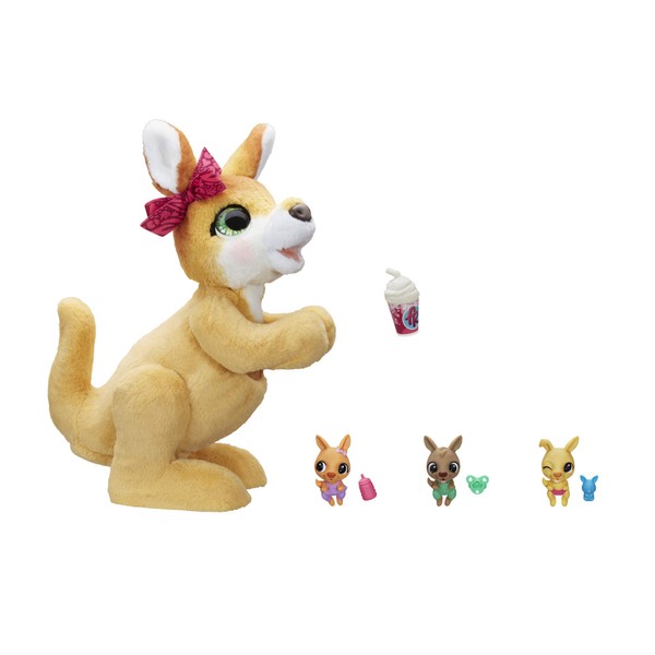 FurReal friends Mama Josie The Kangaroo Interactive Pet Toy, 70+ Sounds & Reactions, Ages 4 & Up