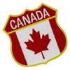 EmbTao Canada Shield Flag Patch Embroidered Badge Biker Applique Iron