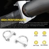 Mardatt 2 pieces 1-3/4 inch (45 mm) exhaust U-clamp, silencer