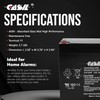 Casil CA-1240 12V 4AH Alarm System Battery Back Up Vista