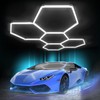 Litezone Hexagon Garage Lights: 168W 5 Grids LED Garage Lights