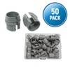 (Pack of 50) Axiomdeals 1/2" Plastic Cable Connectors Non-Metallic Snap