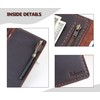 Server Book Organizer with Zipper Pocket, Genuine Leather Restaurant Guest