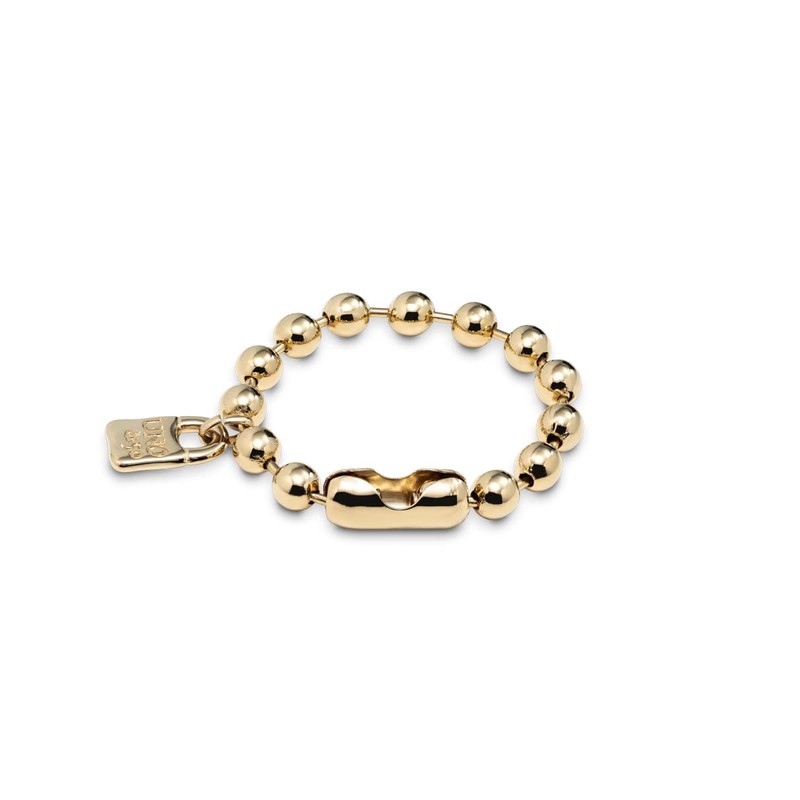 UNOde50 SNOWFLAKE Bracelet, 18K Gold-Plated, 7.5" Length